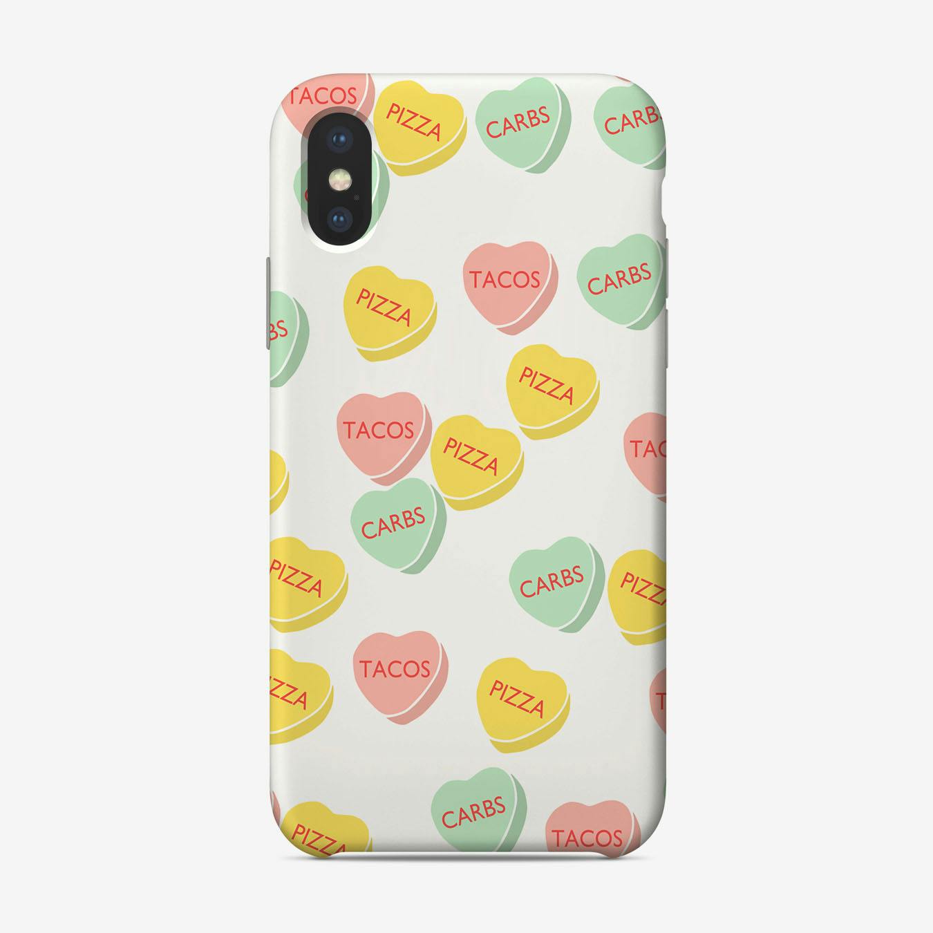 Conversation Hearts Phone Case by Kapotka Fy